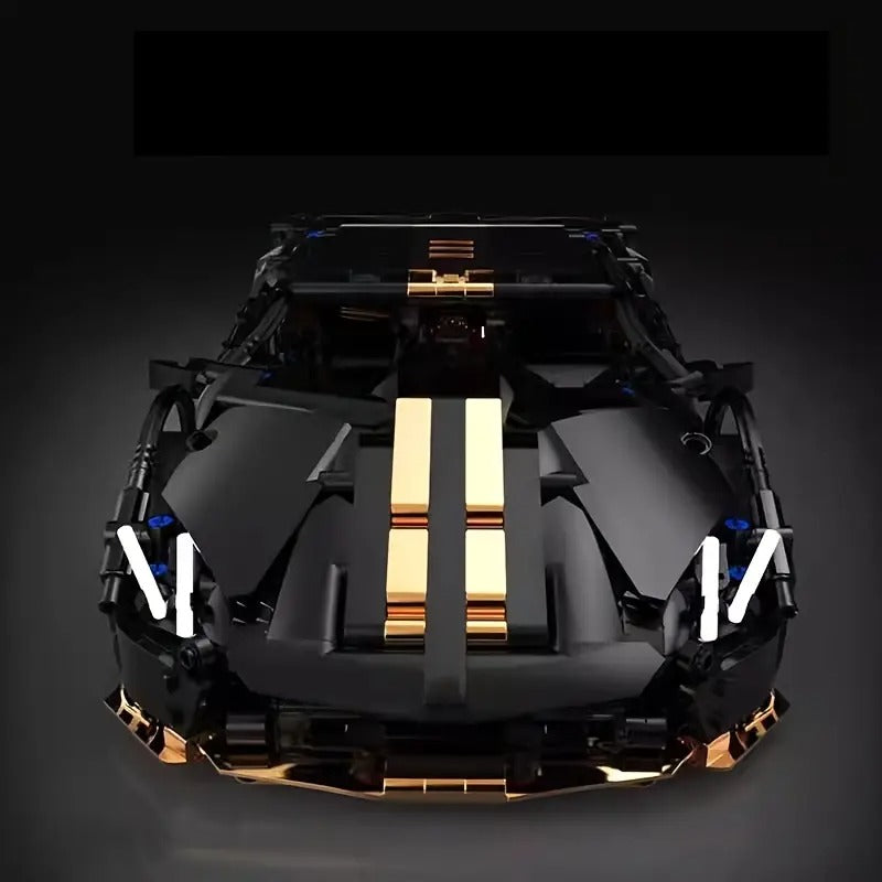 Black & Golden Supercar Building Blocks Set